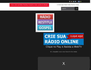radiorestituigospel.com.br screenshot