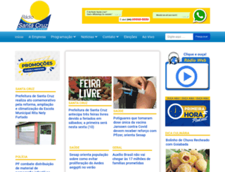 radiosantacruzam.com.br screenshot