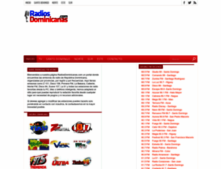 radiosdominicanas.com screenshot