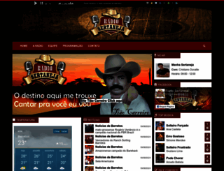 radiosertaneja.com.br screenshot