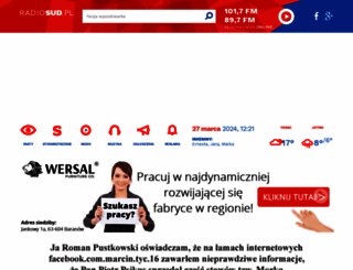 radiosud.pl screenshot