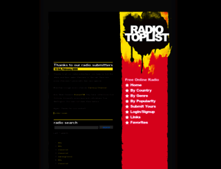 radiotoplist.com screenshot
