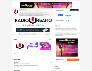 radiourbano.listen2myradio.com screenshot