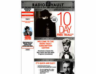 radiovault.com screenshot