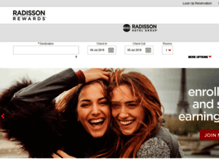 radissonhotels.com screenshot