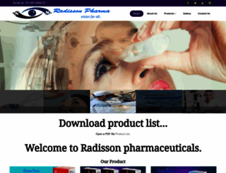 radissonpharma.com screenshot