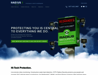 radiussecurity.com screenshot