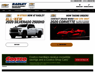 radleychevrolet.com screenshot