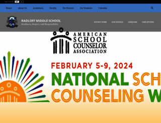 radloffmiddle.com screenshot