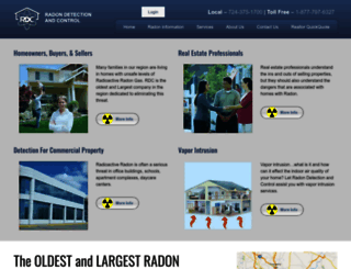 radondetectionandcontrol.com screenshot