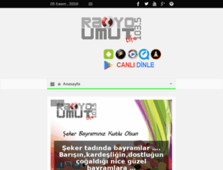 radyoumut.com.tr screenshot