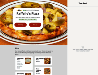 raffallospizza.net screenshot