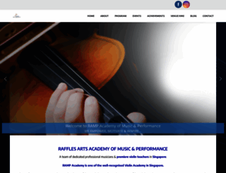 rafflesarts.com screenshot