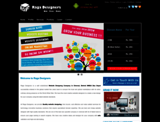 ragadesigners.in screenshot