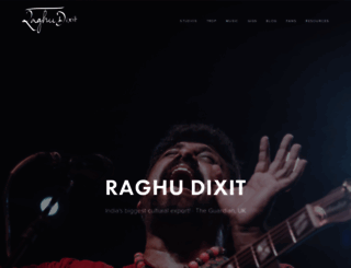 raghudixit.com screenshot