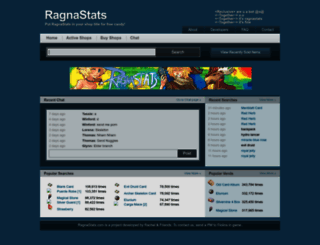 ragnastats.com screenshot