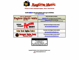ragtimemusic.com screenshot