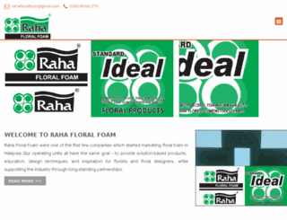 rahafloralfoam.com screenshot