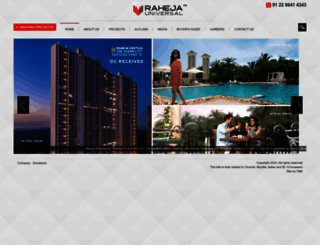 rahejauniversal.com screenshot