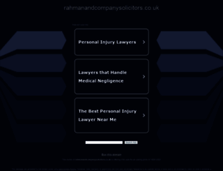 rahmanandcompanysolicitors.co.uk screenshot