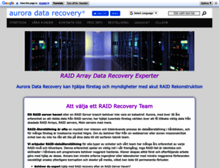 raid-array-recovery.se screenshot