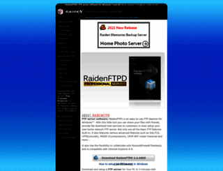 raidenftpd.com screenshot
