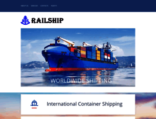 railshipglobal.com screenshot