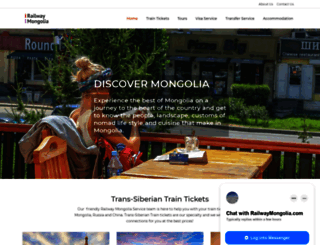 railwaymongolia.com screenshot