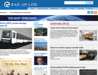railwaynewsnow.com screenshot
