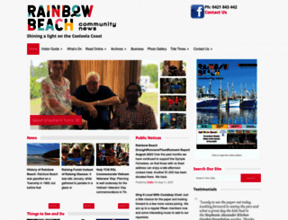 rainbowbeachcommunitynews.com.au screenshot