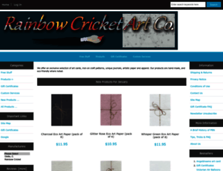 rainbowcricketart.com screenshot