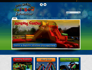 rainbowinflatables.co.za screenshot