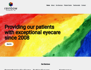 rainbowoptometry.com screenshot