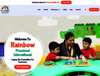 rainbowpreschools.com screenshot