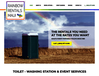 rainbowrentalsmaui.com screenshot