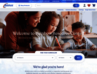 rainbowresource.com screenshot