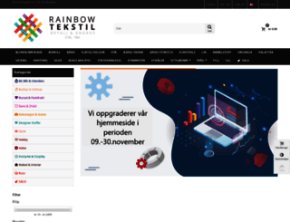 rainbowtekstil.no screenshot