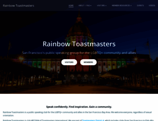 rainbowtoastmasters.org screenshot