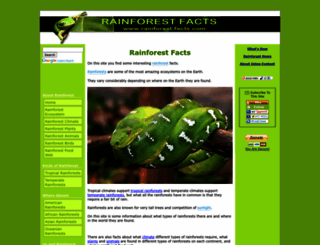 rainforest-facts.com screenshot