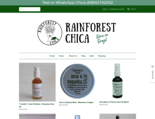 rainforestchica.com screenshot