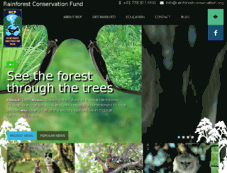 rainforestconservation.org screenshot