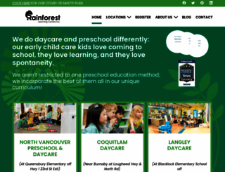 rainforestlearningcentre.ca screenshot