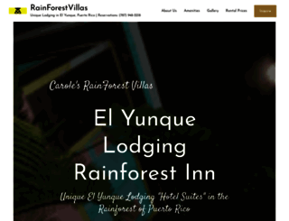 rainforestvillas.com screenshot