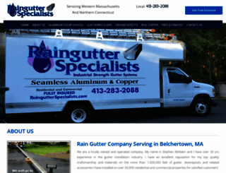 raingutterspecialists.com screenshot