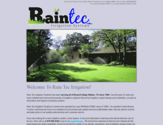 raintecirrigationsystems.com screenshot