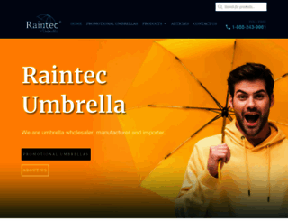 raintecumbrella.com screenshot
