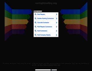 raintightroofing.org screenshot