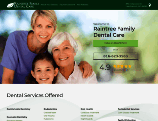raintreefamilydentalcare.com screenshot