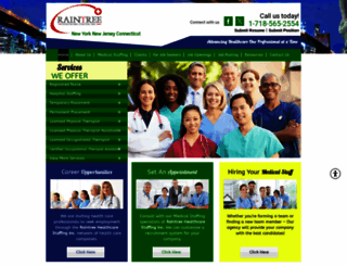 raintreehealthcarestaffing.com screenshot