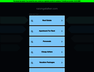 raisingatalker.com screenshot